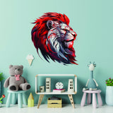 Product gallery view of Cybernetic Lion Head Wall Decal.