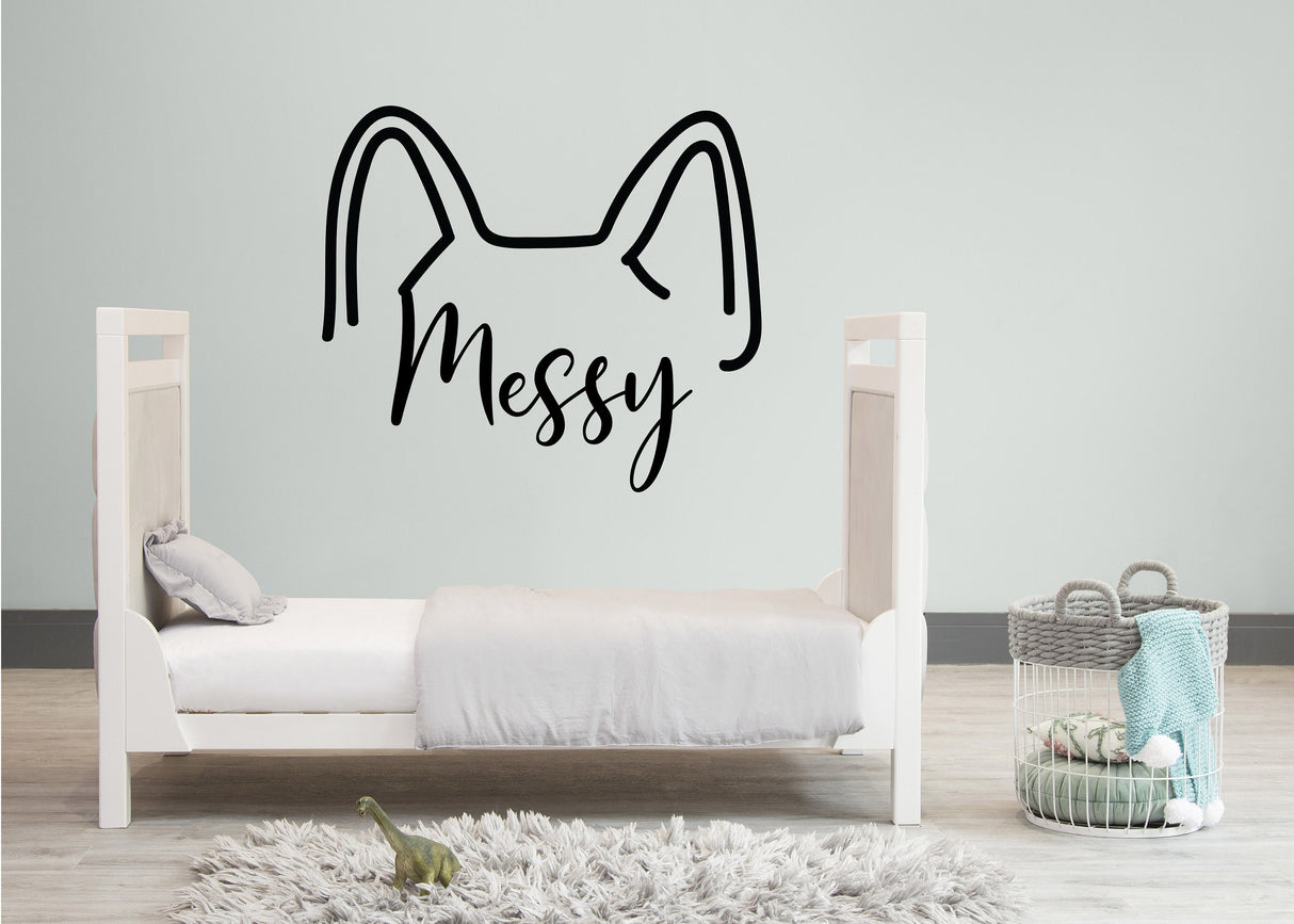 Product gallery view of Custom Pet Ears Sticker.