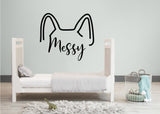 Product gallery view of Custom Pet Ears Sticker.
