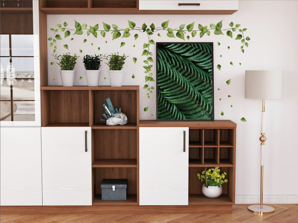 Alternate product view of Hanging Vine Wall Sticker.
