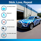 Geometric automotive side decals shown in an alternate product view.