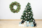 Product gallery view of Verdant Christmas Wreath Wall Decal.
