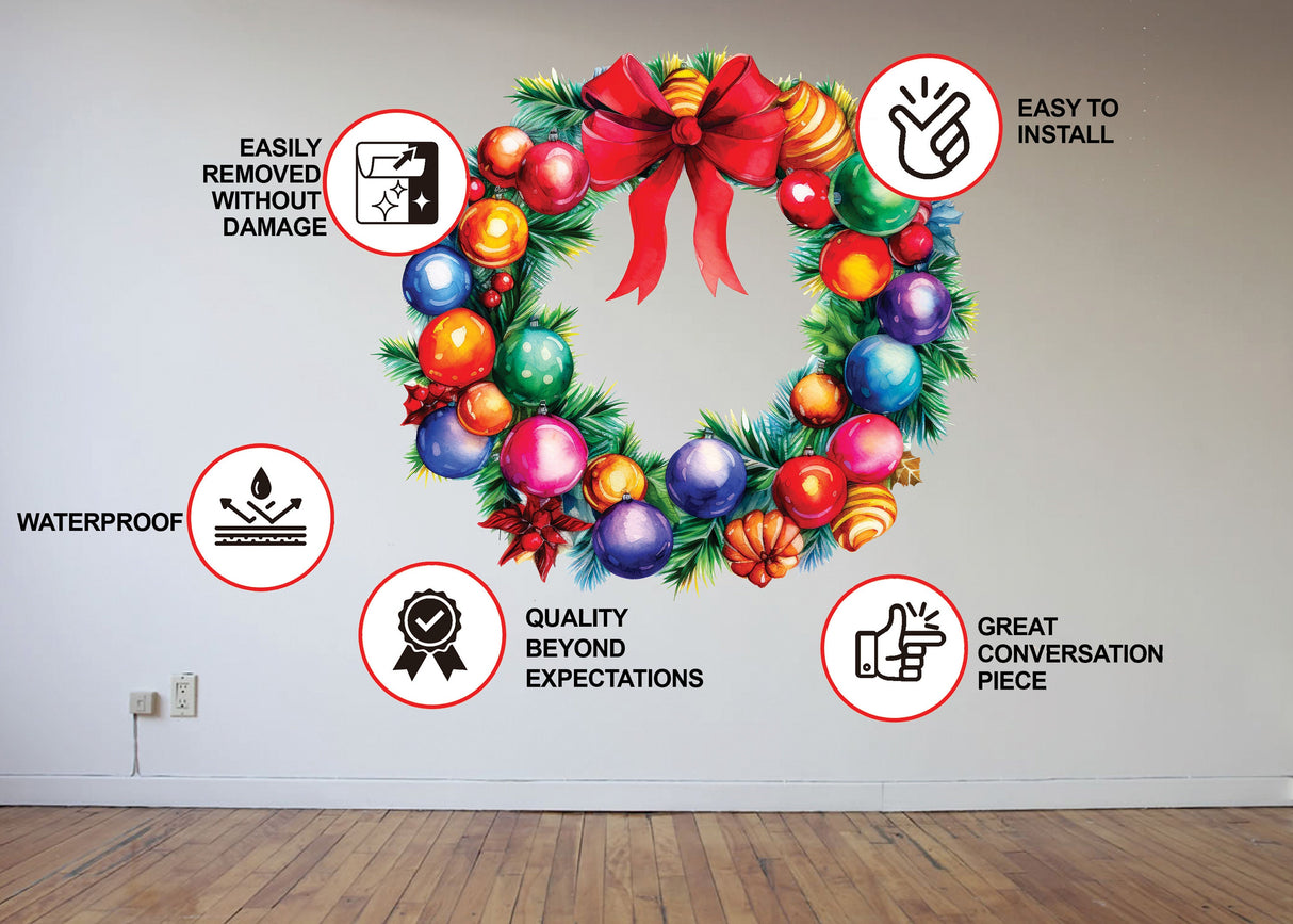 Festive Wall Art Mural Door Sticker