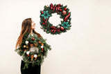 Additional product view of Lifelike Christmas Wreath Wall Decal.
