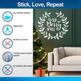 Product detail view of the Be Merry Y'all Christmas wall decal.