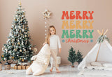 Additional product view of the Merry Merry Merry Christmas wall decal.
