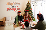Additional product view of the Keep Calm and Merry On Christmas wall decal.