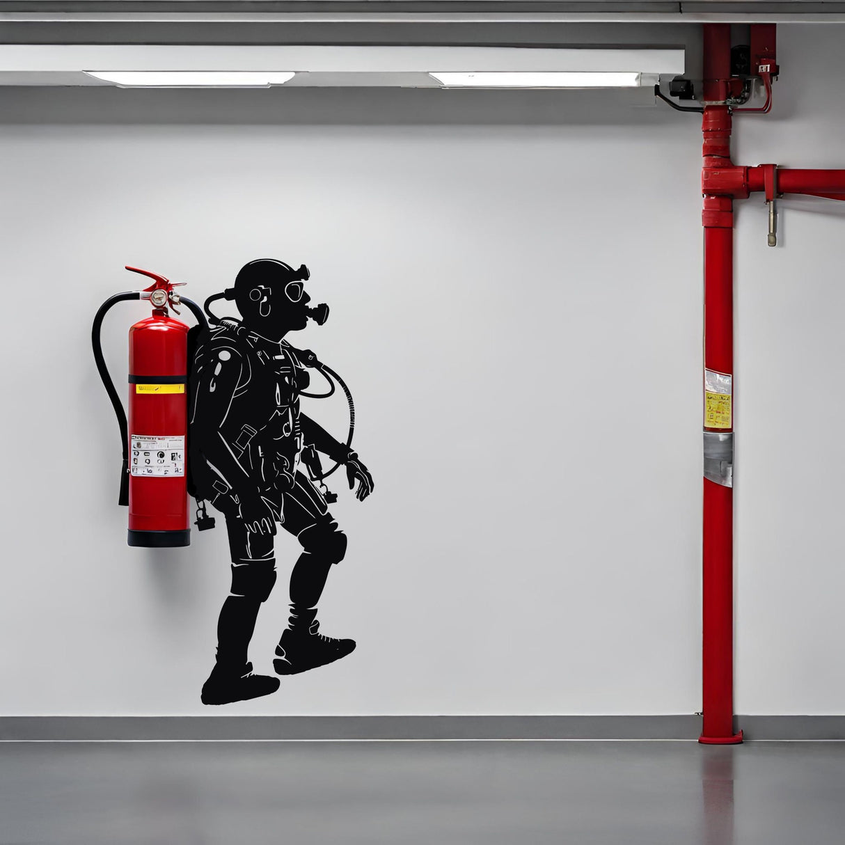 Joyful Diver Art Mural