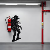 Joyful Diver Art Mural