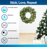Alternate product view of Verdant Christmas Wreath Wall Decal.