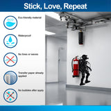 Alternate product view of Creative Scuba Diver Silhouette Wall Sticker.