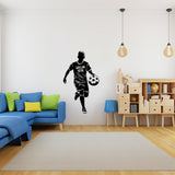 Product gallery view of Custom Name Football Player Wall Sticker.