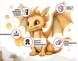 Magic Cute Dragon Vinyl Sticker