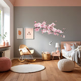 Alternate product view of Delicate Cherry Blossom Branch Wall Decal.