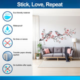 Tree branch corner wall decal for a girls room.