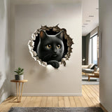 Vinyl wall sticker for cat lovers.
