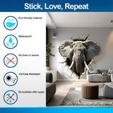 Additional product view of 3D Elephant Head Wall Sticker.