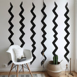 Additional product view of Modern Black Zigzag Wall Stickers.