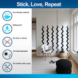 Product gallery view of Modern Black Zigzag Wall Stickers.