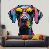 Product gallery view of Great Dane with Sunglasses Wall Decal.