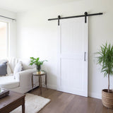 Alternate gallery view of White Rustic Wood Barn Door Wallpaper Sticker.