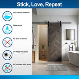 Alternate product view of Dark Brown Barn Door Wallpaper Sticker.