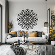 Mandala Wall Sticker for Meditation and Yoga Spaces displayed in a room setting.