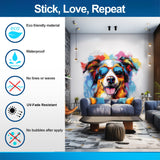 Alternate gallery view of Australian Shepherd in Sunglasses Wall Sticker.