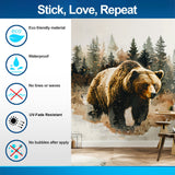 Product detail view of Bear in Forest Wall Sticker.