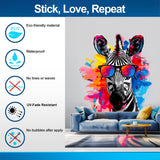 Additional product view of Whimsical Zebra in Glasses Wall Decal.