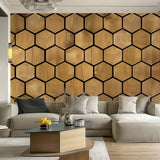 Product view of Hexagon Wallpaper Decals.
