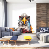 Product gallery view of Bald Eagle with Sunglasses Wall Sticker Decal.