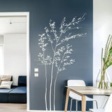 Minimalist White Branch Wall Sticker Decal displayed in a room setting.