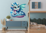 Alternate product view of Cute Baby Dragon Wall Decal.