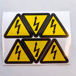 Product view of High Voltage Electrical Shock Hazard Stickers.