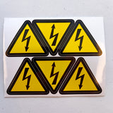 Product view of High Voltage Electrical Shock Hazard Stickers.