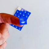 Alternate product view of Blue Grounding Symbol Stickers.