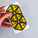 Alternate product view of High Voltage Electrical Shock Hazard Stickers.