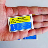Additional product view of Surge Protection Device (SPD) Warning Label.