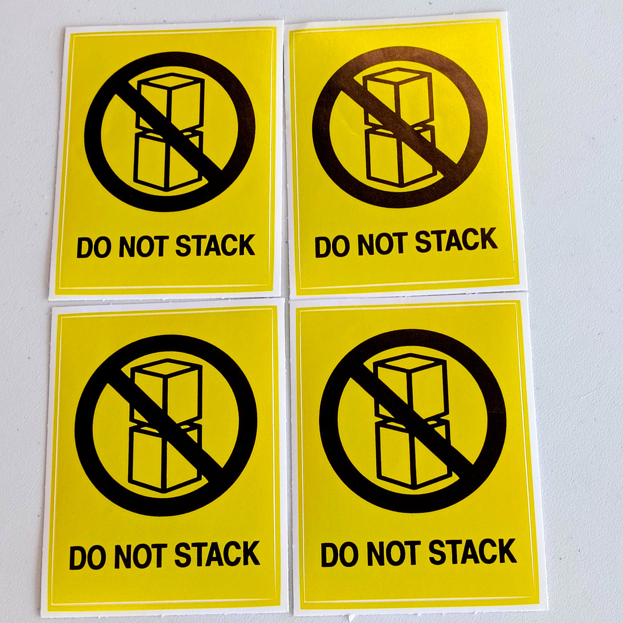 Additional product view of Do Not Stack Warning Label Stickers.