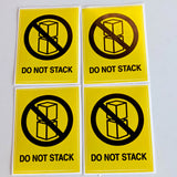 Additional product view of Do Not Stack Warning Label Stickers.