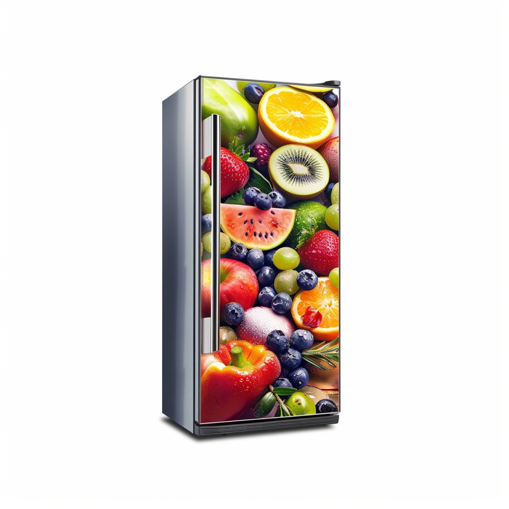 Product view of Colorful Fruit Refrigerator Sticker.