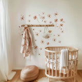 Product gallery view of Boho Nursery Floral Flower Wall Decals.