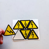 Alternate product view of High Voltage Electrical Shock Hazard Stickers.