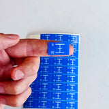 Alternate product view of Blue Grounding Symbol Stickers.