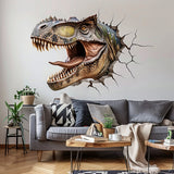 Alternate product view of 3D Carnotaurus Head Wall Decal.