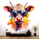 Additional product view of Baby Cow with Sunglasses Sticker.