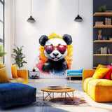 Product gallery view of Adorable Baby Panda Wall Decal with Sunglasses.