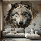 Alternate product view of Realistic 3D Wolf Wall Decal Sticker.