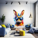 Alternate gallery view of Stylish Rabbit with Sunglasses Wall Decal.